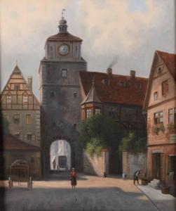 KLINGSBOGEL Hermann,Ansicht Rothenburg ob der Tauber sommerlicher Blic,1941,Mehlis 2016-11-17