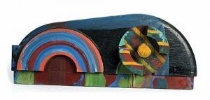 KLIPPEL Robert Edward 1920-2001,Untitled, wallsculpture,1998,Mossgreen AU 2010-03-15