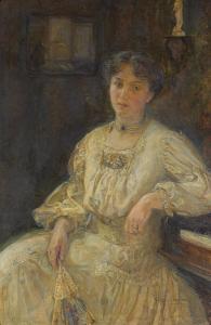 KLITGAARD MAY Christiane Brix 1876-1954,a portrait of a woman seated at a piano,Bonhams 2006-05-16