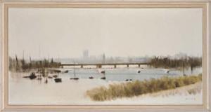 KLITZ Anthony Robert,A view down the Thames, with Big Ben and the House,1917,Christie's 2007-04-18