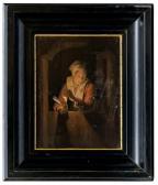 KLOCKE M 1900-1900,Mujer en la ventana con una vela,Morton Subastas MX 2011-07-20