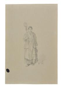 KLODT Michail Petrovic 1835-1914,Paysanne avec une faucille,1852,Eric Caudron FR 2023-03-31