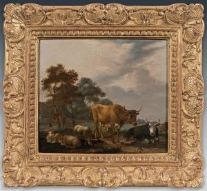 KLOMP Albert Jansz 1618-1688,Vaches et moutons au pré,De Maigret FR 2022-12-16