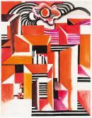 KLOSOWSKI Alfred 1927,Cubistic Composition,Stahl DE 2015-06-20