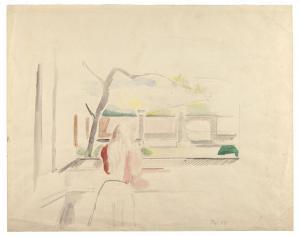 KLOSSOWSKI DE ROLA Setsuko,Jeune fille à la fenêtre,1957,Artcurial | Briest - Poulain - F. Tajan 2023-12-06