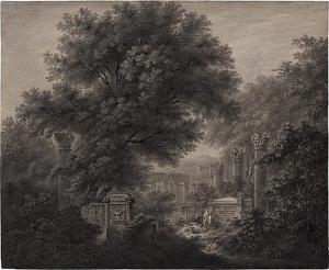 KLOTZ Simon 1776-1824,Arkadische Landschaft,Galerie Bassenge DE 2017-12-01