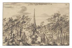 KLOTZ Valentin 1650-1716,A wooded landscape with a church,1675,Christie's GB 2011-12-08
