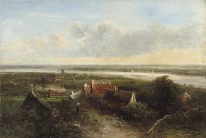 KLUYVER Pieter Lodeviik 1816-1900,A panoramic river landscape,Christie's GB 2008-10-14