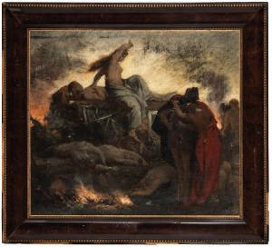 KNACKFUSS Hermann Joseph,Brunilde piange Sigfrido sul rogo,Wannenes Art Auctions 2021-03-18