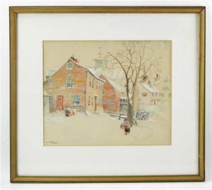 KNAPP Charles R 1900-1900,winter scene,Kaminski & Co. US 2022-08-27