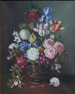 KNAPP F.O 1800-1800,Bunter Blumenstrauß in der Vase,Georg Rehm DE 2021-03-04