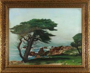 Knapp Grace Adele Le Duc 1874-1958,Cypress Tree on the Shore,1934,Clars Auction Gallery 2017-12-16