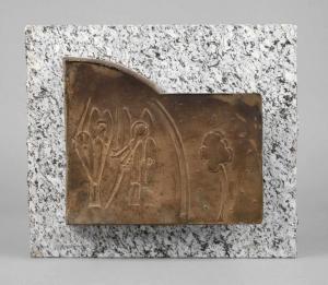 KNAPPE Karl 1884-1970,Bronzerelief,Mehlis DE 2017-08-24