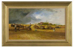 KNAUB Raymond 1940,Passing Rainbow - Wheat Harvest,1983,New Orleans Auction US 2020-09-26