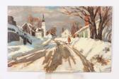 KNAUTH Arnold 1918-2017,NEW ENGLAND SNOW SCENE,Sloans & Kenyon US 2018-02-04