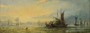 KNELL Adolphus 1860-1890,ESTUARY SCENES AT SUNSET,Dreweatts GB 2023-03-02