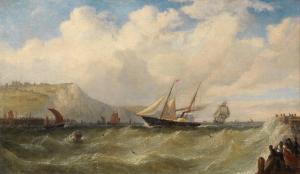 KNELL William Adolphus 1805-1875,A steam packet arriving at Dover,Bonhams GB 2024-04-24