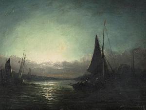 KNELL William Adolphus 1805-1875,Marine Motive by Night,Auctionata DE 2014-04-10