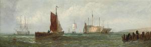 KNELL William Callcott,Fishing boats at the mouth of the Thames; and On t,Christie's 2013-06-12