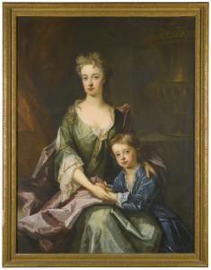 KNELLER Godfrey 1646-1723,PORTRAIT OF A LADY WITH HER SON,Sotheby's GB 2015-04-28