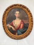 KNELLER Godfrey,young lady wearing a red dress and blue shawl,18th century,TW Gaze 2022-08-23