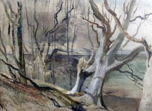 KNIGHT Charles Neil 1865-1948,Study for 'Winter Beeches, Poynings',Gorringes GB 2011-09-07