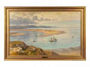 KNIGHT Charles Parsons 1829-1897,Ships on the Isle,Hindman US 2023-04-13