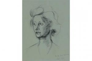 KNIGHT CLIFFORD,Portrait of Mrs Joan Sanders,1962,Burstow and Hewett GB 2015-07-29