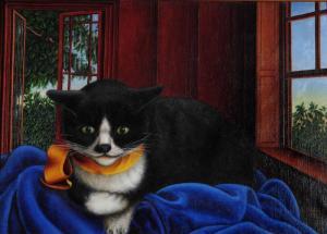 KNIGHT F W,A comfortable cat,1893,Mallams GB 2017-10-18