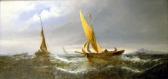 KNIGHT George 1872-1892,Fishing boats in a swell signed 11.5 x 23.5in,Gorringes GB 2007-03-13