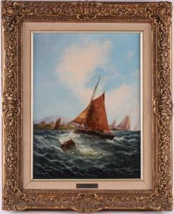 KNIGHT George 1872-1892,Off the Scottish Coast,Dawson's Auctioneers GB 2022-03-31
