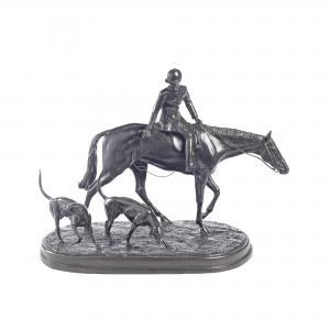 KNIGHT Jonathan 1954,A bronze equestrian group of 'Returning Home' the ,Bonhams GB 2022-09-07