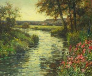 KNIGHT Louis Aston 1873-1948,River Landscape,Shapiro Auctions US 2023-10-21