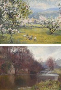 KNIGHTON HAMMOND Arthur Henry 1875-1970,In the Parson's Orchard, Youlgreave, Derby,Woolley & Wallis 2023-12-13