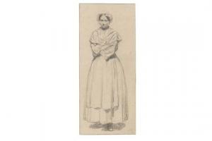 KNIP Joseph August 1777-1847,Porträt eines Mädchens in Tracht,1840,Ketterer DE 2015-11-20