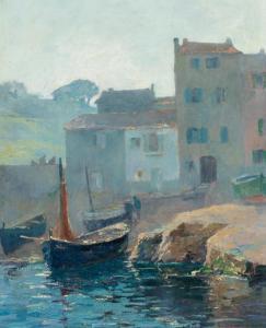 KNIP Willem Anton Alexander,The Harbour of Menton, France,AAG - Art & Antiques Group 2023-06-19