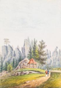 Knippel Ernst Wilhelm 1811-1900,Echostein in Adersbach,Desa Unicum PL 2019-10-30