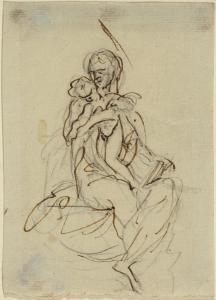 KNOLLER Martin 1725-1804,Study for Virgin and Child,Galerie Koller CH 2017-03-31