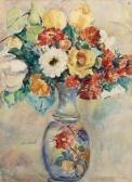 KNOPF Nellie Augusta 1875-1962,Still Life with Flowers in a Vase,Hindman US 2020-10-01