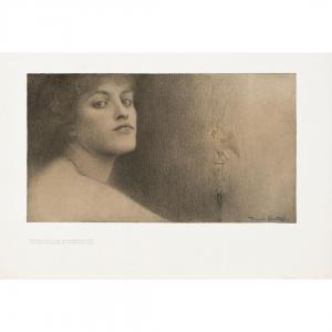 KNOPFF Ferdinand 1858-1921,Tête de femme - Sans titre - Violoniste - Profil,Tajan FR 2024-03-07