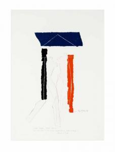 KNOPP Axel 1942,Abstrakte Komposition in Blau und Rot,1987,Historia Auctionata DE 2019-10-18