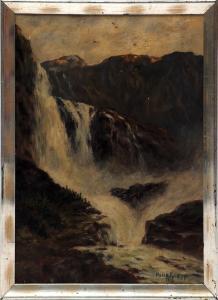 KNOPP Maria 1913,Blick auf einen großen Wasserfall im Gebirge,Bloss DE 2017-03-20