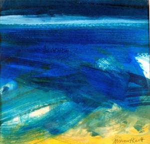 KNOTT Margaret 1900-2000,Abstract in blue and yellow,Capes Dunn GB 2016-07-12