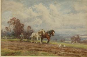 KNOWLES Frederick James 1874-1931,The Plough Team,Bamfords Auctioneers and Valuers GB 2023-01-19