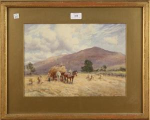 KNOWLES Frederick James 1874-1931,Ures harvesting in a Welsh Landscape,Tooveys Auction GB 2013-03-19