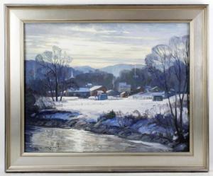 Knowles Kenneth 1968,Vermont farm scene in winter,Kaminski & Co. US 2023-12-30