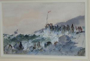 KNOX George James 1810-1897,Stormy coastal quay,Bonhams GB 2004-06-29