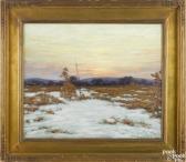 KNOX James 1866-1942,winter landscape,1923,Pook & Pook US 2016-04-23