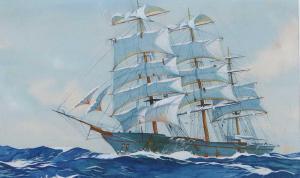 KNOX Wilfred 1884-1966,Clipper at full sail,Tennant's GB 2023-12-15