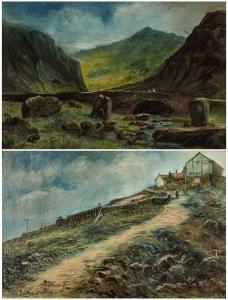 KNOX William Dunn,Eryri (Snowdonia) landscapes, comprising Cromlech ,Rogers Jones & Co 2023-11-18